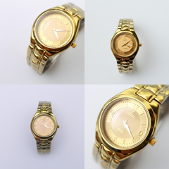 Premium Golden Stainless Steel Strap -Â  Durable &amp; Lightweight Casual Wristwatch | Men's Watch - Wrist Watch For Men - Stainless Steel Dial &amp; Strap (With Box)