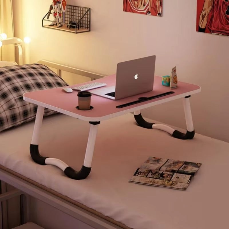 Haverit Wooden Laptop Table - Laptop Stand - Floor Table - Laptop table - Drawing Desk - Bed Tray Table Fold-able - Table Notebook Stand Reading Holder - Study Table - Portable Desk