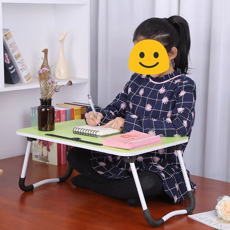 Haverit Wooden Laptop Table - Laptop Stand - Floor Table - Laptop table - Drawing Desk - Bed Tray Table Fold-able - Table Notebook Stand Reading Holder - Study Table - Portable Desk
