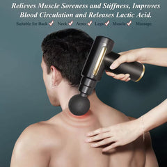Massage Gun Deep Tissue, Handheld Muscle Massager with 4 Massage Heads, Super Quiet Massage Gun for Muscle Pain Relief Relax Recovery