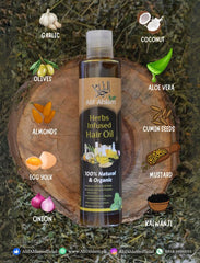 Alif Ahlam Herbs Infused Hair Oil â€“ 200ml