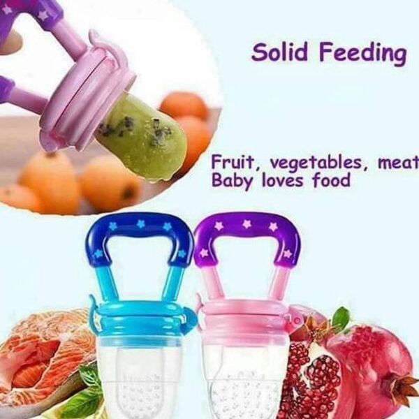 Baby Fruit Pacifier | Fresh Fruit Feeder, Teething &amp; Nibbler Toy for Infant | Safe Silicone Pacifier (Random Color)