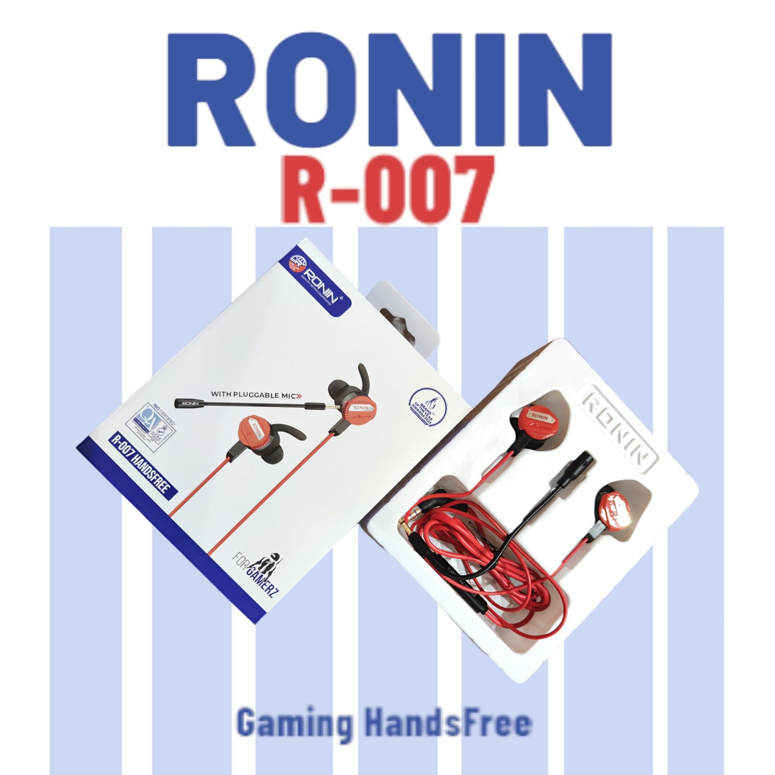 Ronin R-007 TYPE-C Gaming Handsfree | Dual Microphone Setup | Ergonomic Design | Universal Compatibility | Lightweight Build