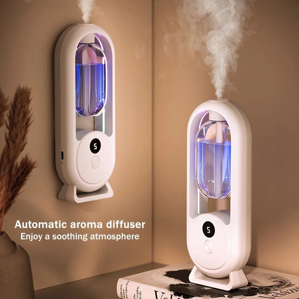 Rechargeable 5-Mode Aromatic Diffuser â€“ Timed Essential Oil Air Freshener for Bedroom, Living Room &amp; Bathroom 50ml