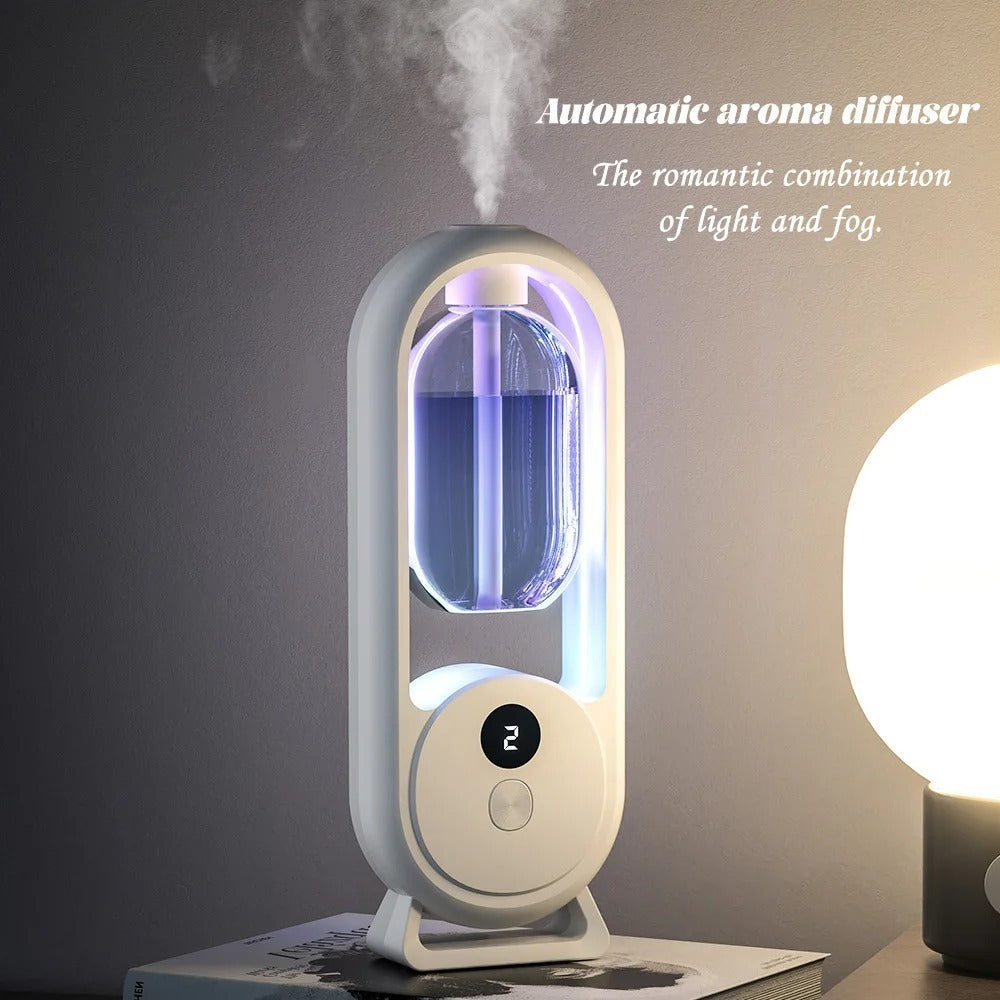 Rechargeable 5-Mode Aromatic Diffuser â€“ Timed Essential Oil Air Freshener for Bedroom, Living Room &amp; Bathroom 50ml
