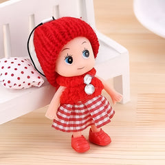 Small Size Doll Key chain For Girls Key Ring Key Holder Key Chain (Random color)