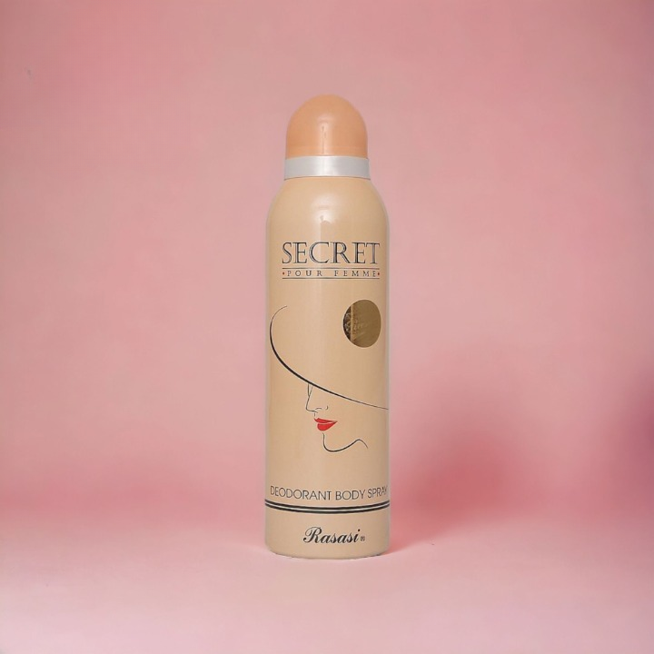 Rasasi Secret Pour Femme Deodorant Body Spray - 200ml | Best Quality Body Spray | 4 Hours Long-Lasting | Best Body Spray For Women