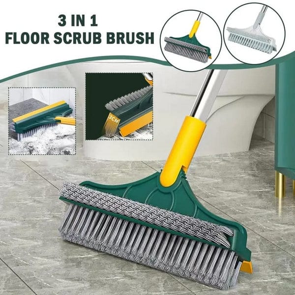 3 In 1 Floor Scrub Brush With Long Handle / Household Cleaning Brush
