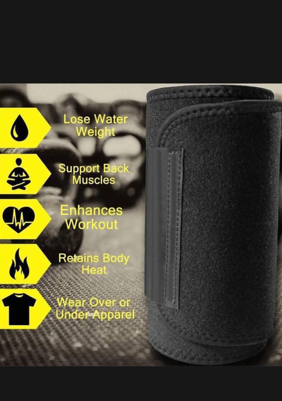 Sweet sweat Belt for Weight Loss Slimming Trimming Waist Trainer Fitness Belt for men and women