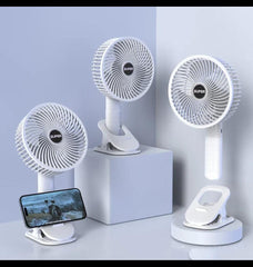 New portable 3 gears rechargeable desktop fan low noise air cooling handheld clipped circulator table fan Clip Fan USB Rechargeable Desk Fan with Sturdy Clamp, Quiet Operation, Strong Airflow with 360Â° Rotation for Home, Stroller, Office, Outdoor
