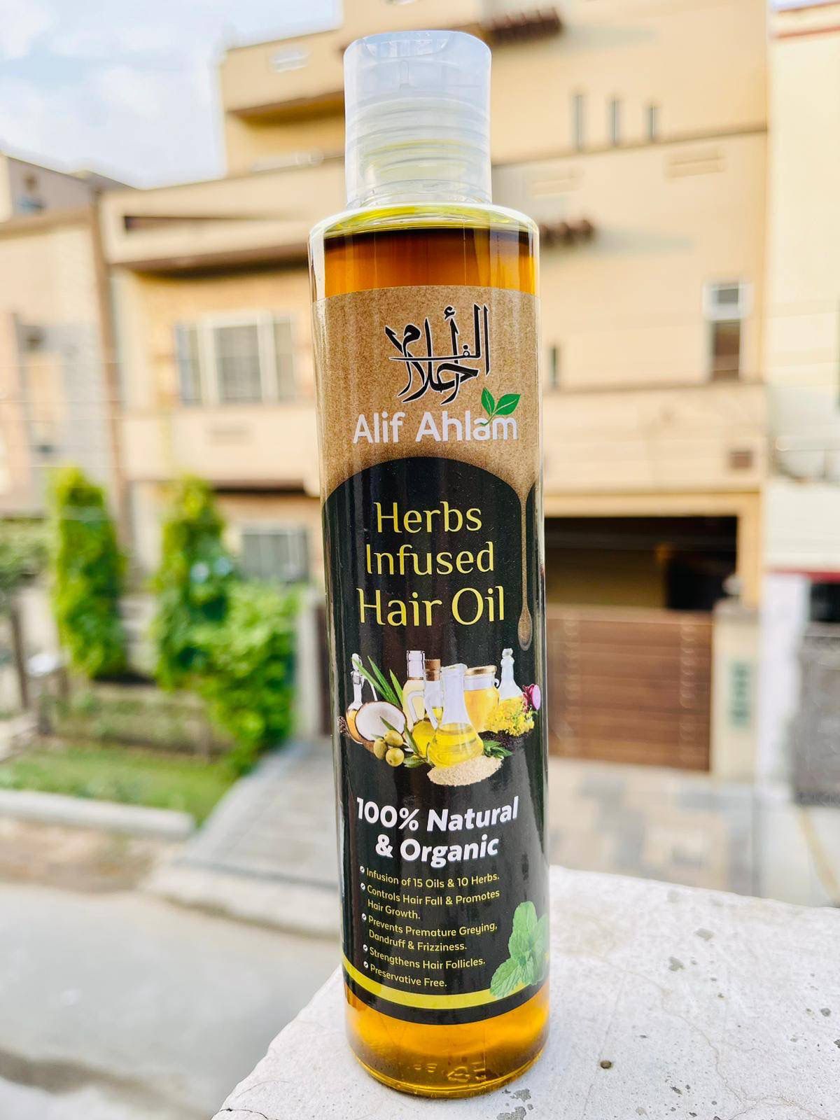 Alif Ahlam Herbs Infused Hair Oil â€“ 200ml
