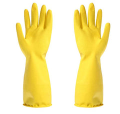 Silicone Washing Full Finger Gloves For Home &amp; Kitchen (Random Colors)