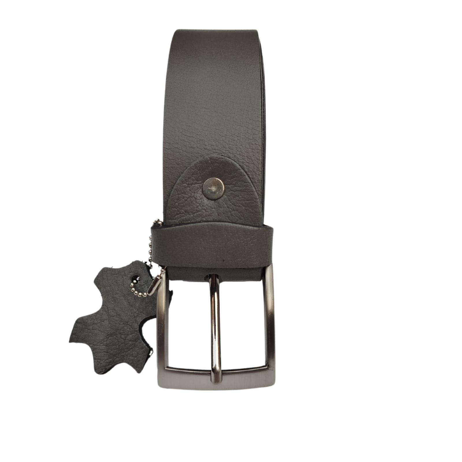 Men Buffalo leather belt grey color | Waist Belt for boys &amp; Mens (Grey)