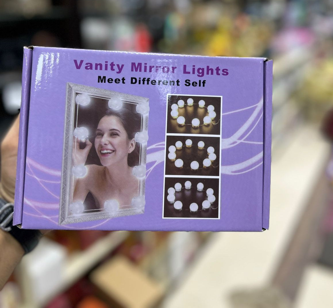 Vanity Mirror Fill Light Bulb | Changeable Luminance 3 Colors LED USB String Dimmable Vanity Light