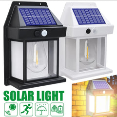 Solar Tungsten Wireless Outdoor Led Wall Light With Human Sensor Bulb