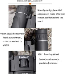 Telescope Compact Folding Binoculars with BAK4 Prism,HD Professional Vision Clear Bird Watching Binoculars for Kids
