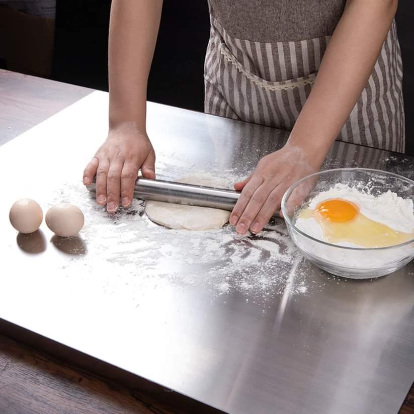 Stainless Steel Cutting Board! ðŸ”ªâœ¨   Durable, hygienic, and easy to cleanâ€”perfect for all your chopping needs. A must-have for any chef! - Size: 41x33Cm
