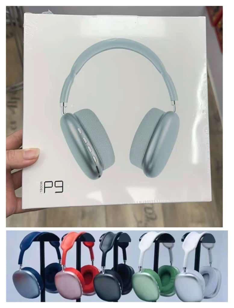 P9 Headphone - Wireless Bluetooth Headphones Adjustable Over-The-Ear Stereo Headset â€“ P9 (Random color)