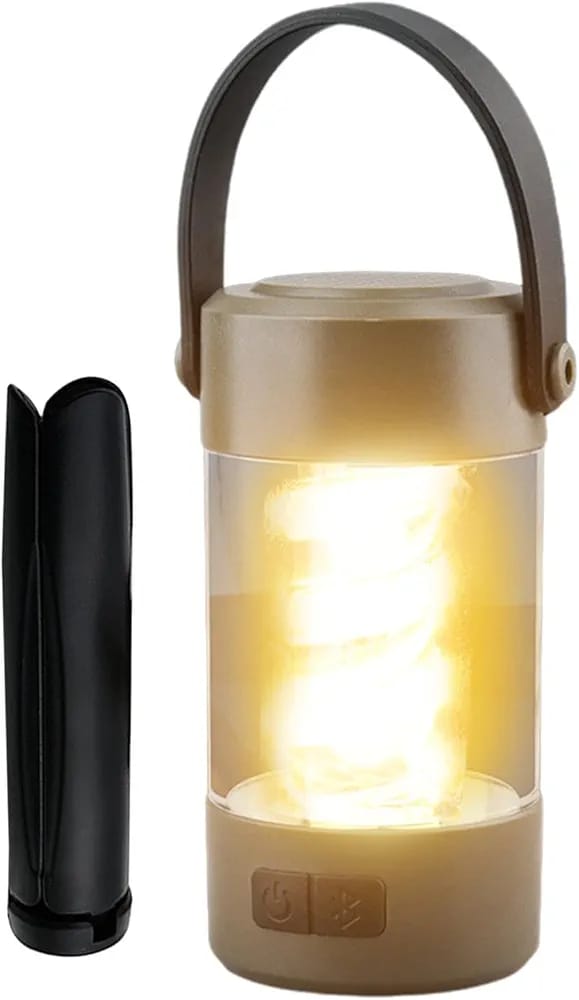 Wireless Speaker Lantern - Bluetoooth Camping RechargeableLight, Outdoor Stereo Lantern | Portable LED Lamp with Wireless Speaker, Waterproof Speaker with Built in Light for Camping Hiking Outdoors