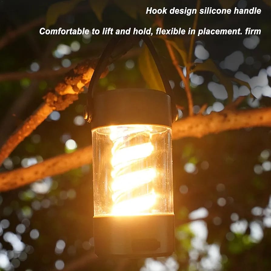 Wireless Speaker Lantern - Bluetoooth Camping RechargeableLight, Outdoor Stereo Lantern | Portable LED Lamp with Wireless Speaker, Waterproof Speaker with Built in Light for Camping Hiking Outdoors