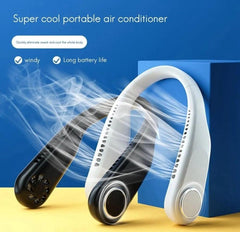 SurroundFan New Portable Bladeless Neck Fan â€“ Foldable, Hands-Free Cooling for Travel &amp; Sports ( Random Color )
