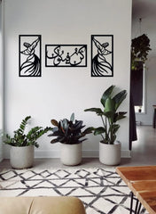 (3pcs set)  3D Wooden wall calligraphy kun faya kun  Wall Art Decorations for Home, Living Rooms, Bedrooms, and Offices Perfect for Gifting