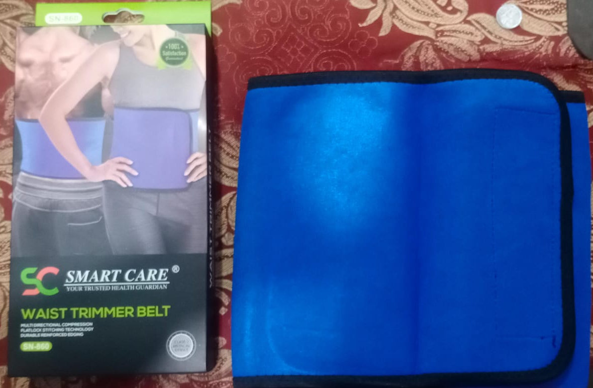SN-860 Smart Care Waist Trimmer Belt â€“ Free Size Adjustable Compression Sports Belt for Fitness, Weight Lifting &amp; Abdominal Support