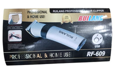 Ruiling RF-609 Professional Hair Cliper Hairdressing Trimmer Rechargeable Cutting Machine Beard Styling