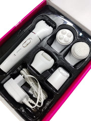 KEMEI KM-2199 Electric Ladies Hair Removal Trimmer 5 in 1 Epilator With Callus Remover ( Random Color )