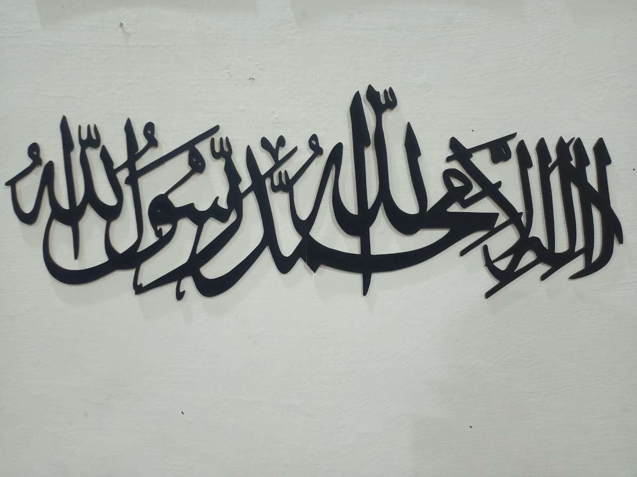 KALMA TAYYABA Islamic calligraphy 3D Wooden wall Decorative Gift Stylish Design Office Living Room I Decorating Items