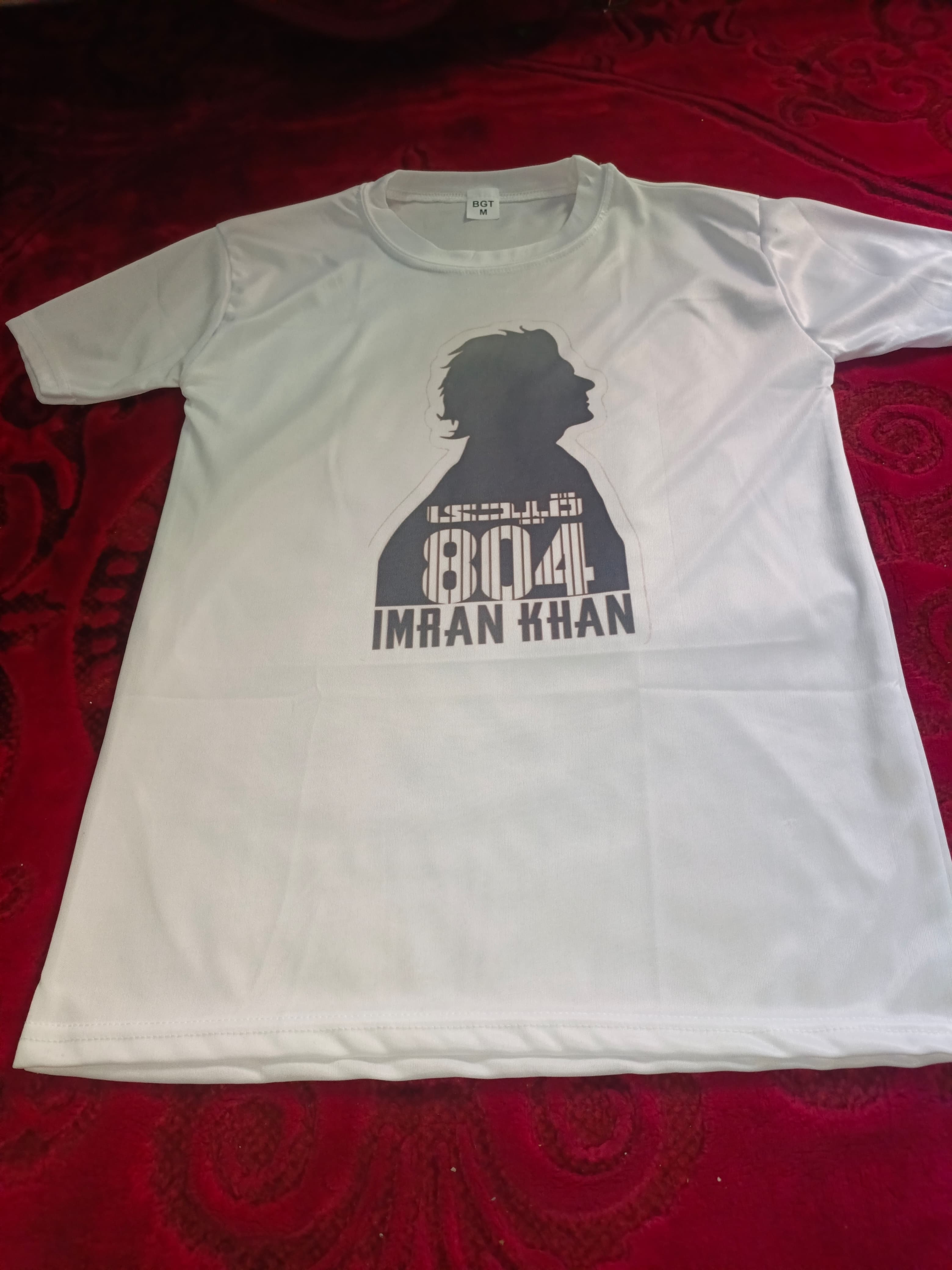 Qaidi 804 Imran Khan Stylish White T-Shirt â€“ Best Quality T-Shirts For Boys | T-Shirt For Men | Printed T-Shirts - Qaidi 804 Imran Khan T-ShirtsÂ 