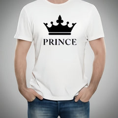 Stylish White T-Shirt with Cute Design â€“ Best Quality T-Shirts For Boys | T-Shirt For Men | Printed T-Shirts - Prince T-ShirtsÂ  | Prince Design T-Shirt
