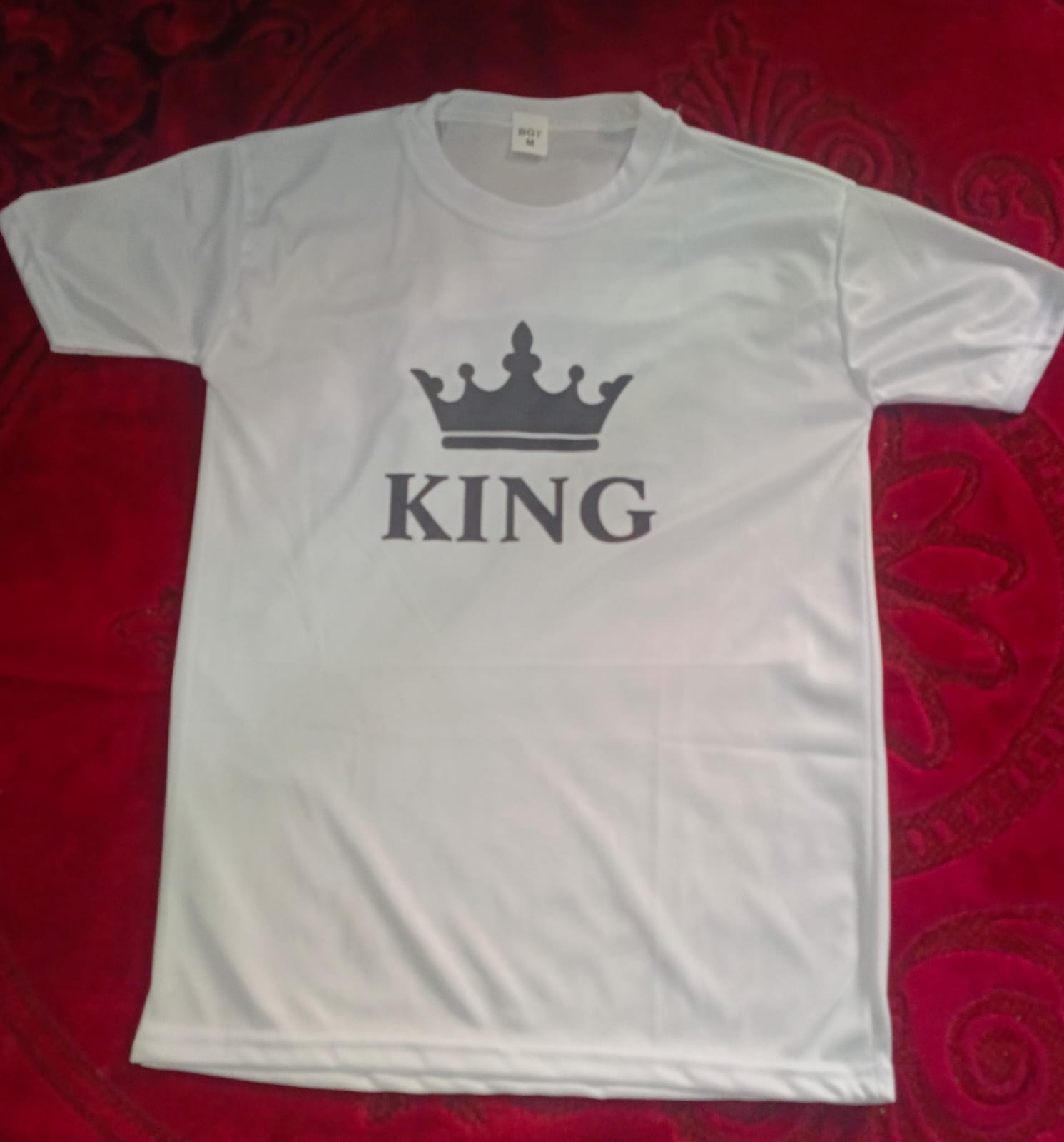 King &amp; Queen Style White T-Shirt - King &amp; Queen Design T-ShirtsÂ  â€“ Best Quality T-Shirts For Girls | T-Shirt For Women - T-Shirt For Boy | T-Shirt For Men | King T-ShirtsÂ  | Queen Design T-Shirt