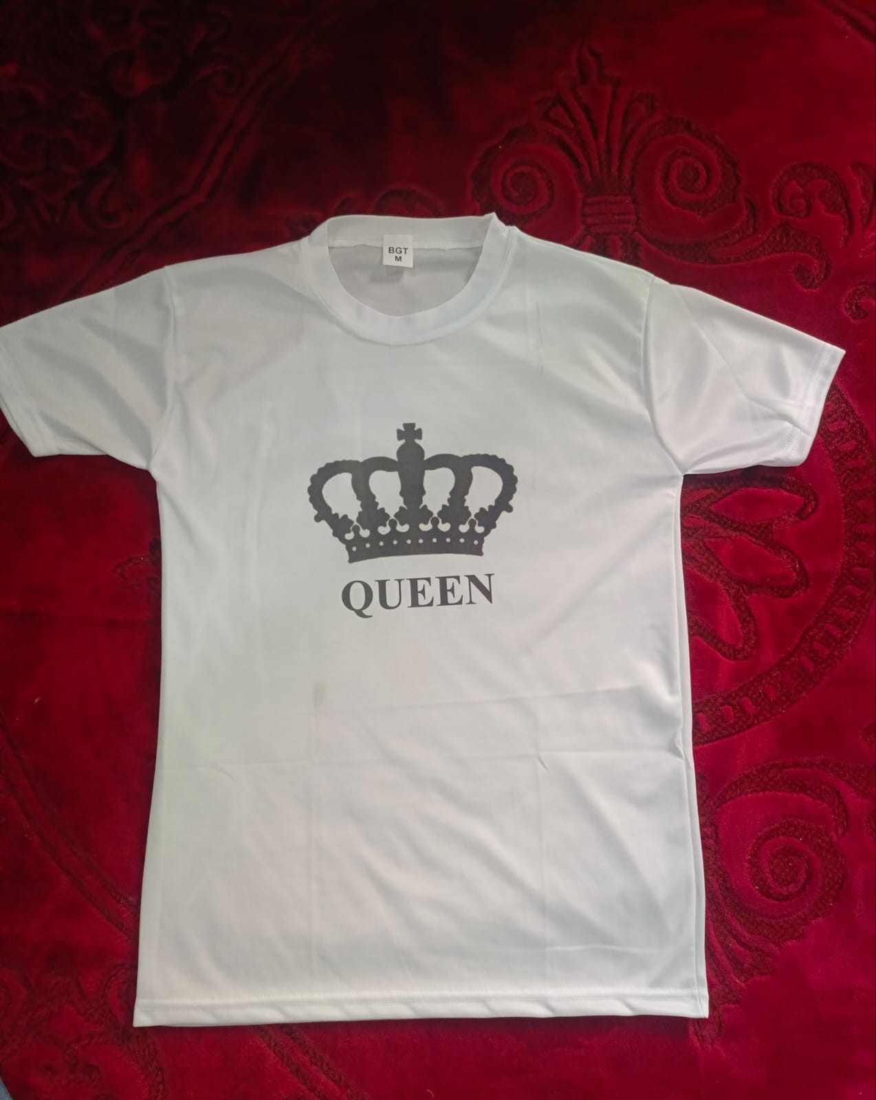King &amp; Queen Style White T-Shirt - King &amp; Queen Design T-ShirtsÂ  â€“ Best Quality T-Shirts For Girls | T-Shirt For Women - T-Shirt For Boy | T-Shirt For Men | King T-ShirtsÂ  | Queen Design T-Shirt