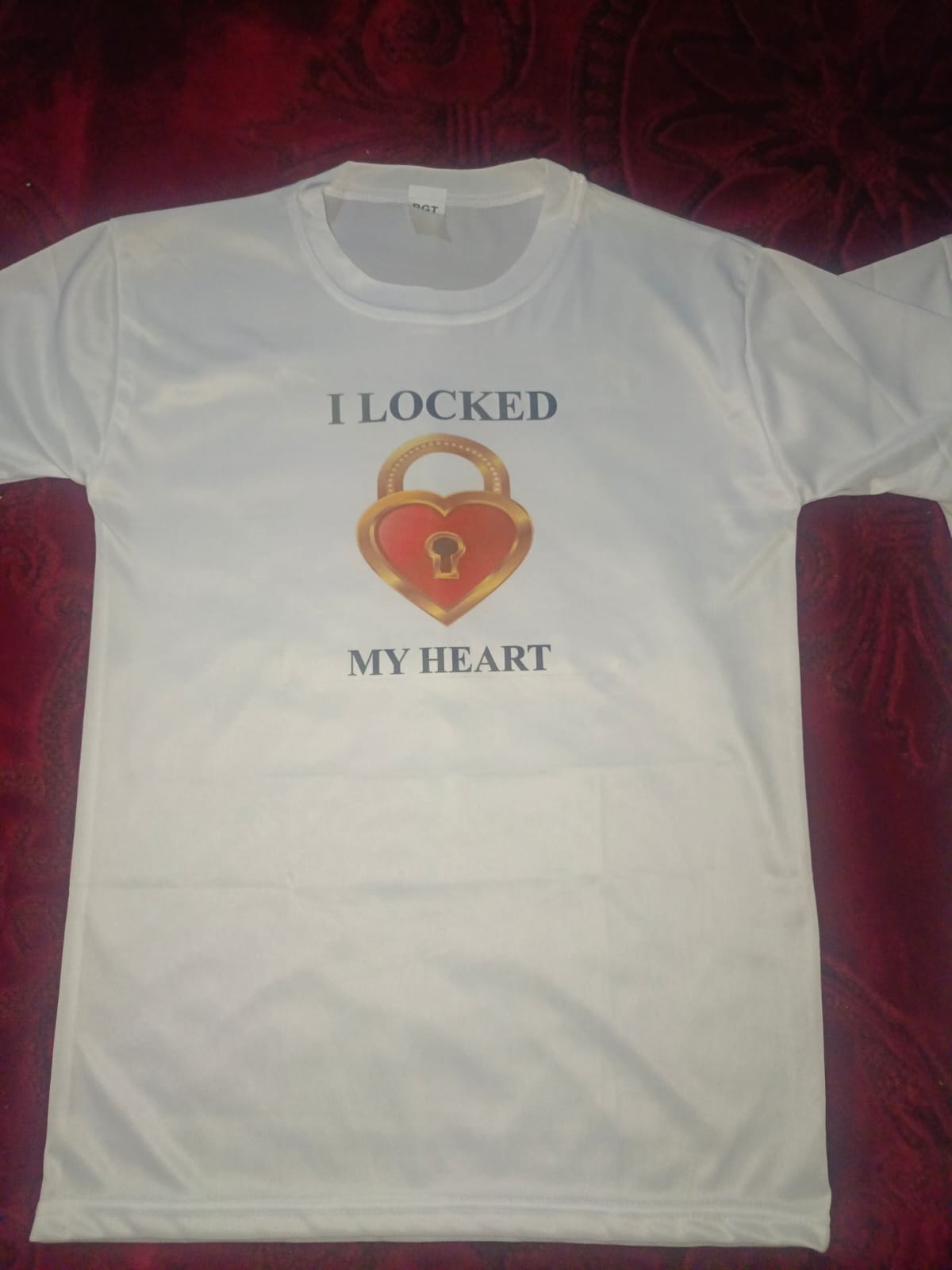 The Key &amp; My Heart Style White T-Shirt - Key &amp; Heart Design T-ShirtsÂ  â€“ Best Quality T-Shirts For Girls | T-Shirt For Women - T-Shirt For MenÂ 