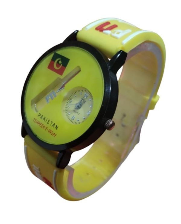 Combo Deal Of Stylish White T-Shirt with Cute Design &amp; PTI Wrist Watch â€“ Best Quality T-Shirts &amp; Wrist Watch For Boys | T-Shirt For Men | Qaidi Number 804 T-Shirt + PTI Watch - Analog Watch