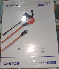 Ronin R-007 TYPE-C Gaming Handsfree | Dual Microphone Setup | Ergonomic Design | Universal Compatibility | Lightweight Build