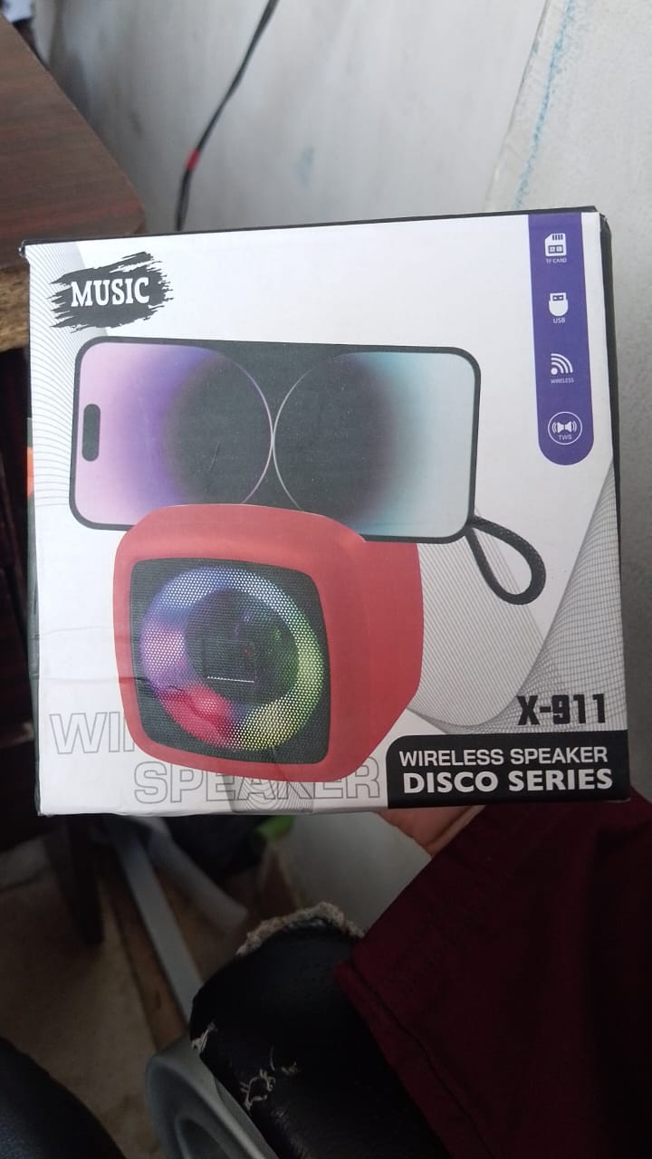 X-911 Professional Designer X-911 Speaker BT Wireless Speaker High Quality Audio Box Speaker Portable - Random ColorÂ 