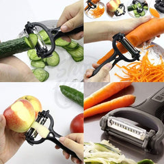 3-in-1 Vegetable Peeler Cyclone Knife â€“ Roto Peeler | Multifunctional kitchen tool designed for multiple peeling ( random color)