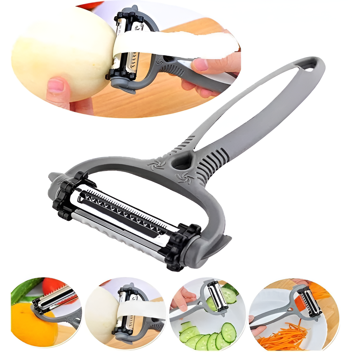 3-in-1 Vegetable Peeler Cyclone Knife â€“ Roto Peeler | Multifunctional kitchen tool designed for multiple peeling ( random color)