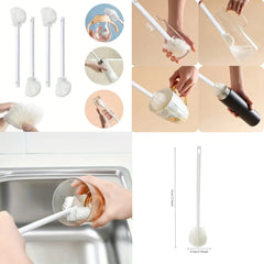 Multifunctional Silicone Bottle Brush - Eco-Friendly, Flexible, and Durable Cleaning Brush for Bottles, Cups, and Kitchenware | Soft Bristles, Long Handle