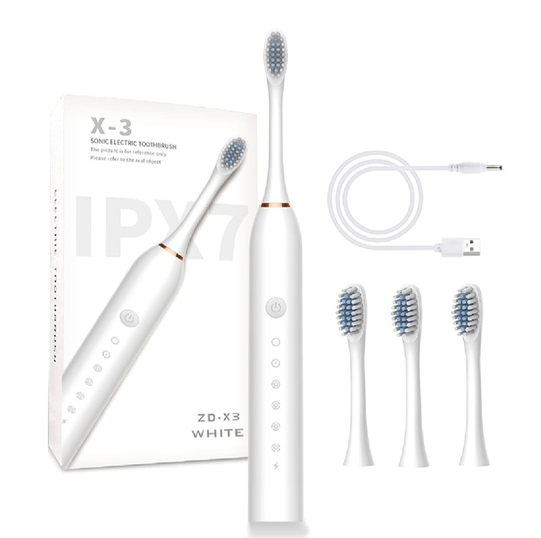 Sonic Electric Toothbrush for Adults IPX7 Waterproof DuPont Brush Head USB Rechargeable High Frequency Cleaning 6 Cleaning Modes
