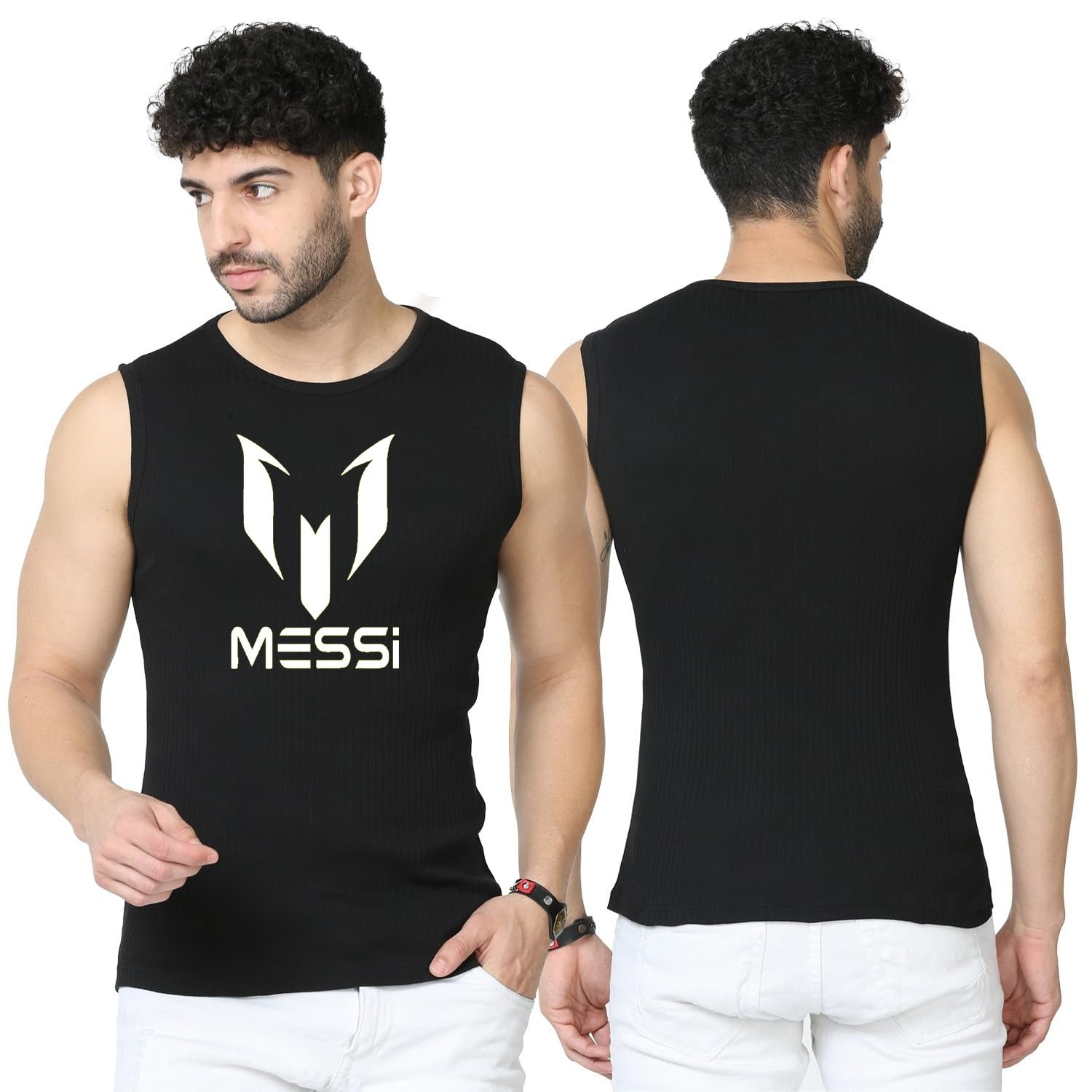 Avengers Logo Sando tank top for Men [Navy Blue] | Workout Tank top gym shirts for men