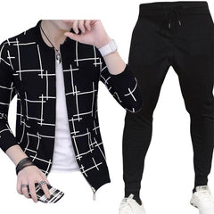 Long life Genuine full sleeves T shirt For Boys | Stay Stylish with a Black Lining Printed Zipper Jacket