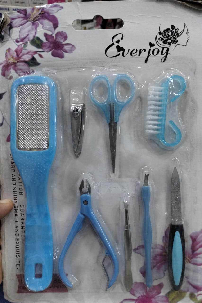 Yatin Professional Manicure Set with Color Cosmetics Tools and Nail Repair Essentials â€“ All-in-One Grooming Kit for Nail Care, Makeup Application, and Nail Treatment â€“ Portable and Durable for Home or Travel Use