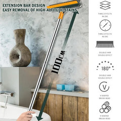 3 In 1 Floor Scrub Brush With Long Handle / Household Cleaning Brush