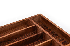 Wood Utensil Holder &amp; Flatware Organizer Tray for Dining and Kitchen Use | Wooden CUTLERY REST WOOD | Wooden Cutlery Rest Tray