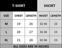 Black Color Trendy LINE Printed Tracksuit for Men | Cotton T-Shirt &amp; Shorts | Summer Casual Wear | Gym &amp; Elegant Suit