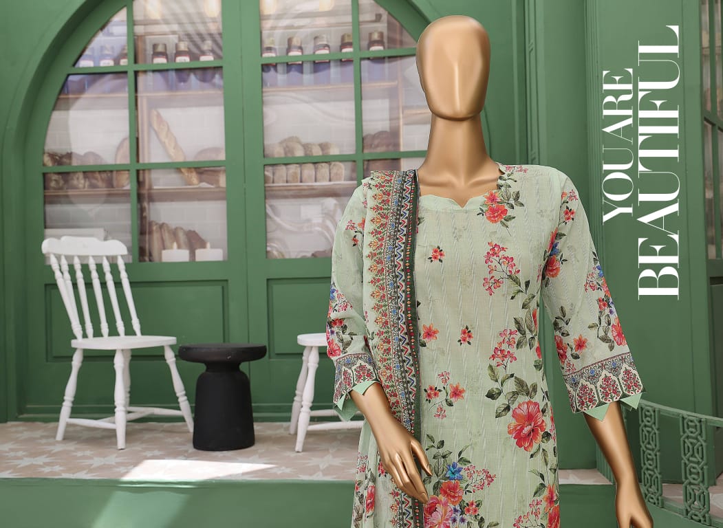 âœ¨ VIVARI  âœ¨ 3 Piece  Luxury Lawn Digital Printed Chickenkari Lawn Shirt/ Luxury Digital Printed  Pure Lawn/Unstitched Suit New Collection For Womens