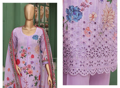 âœ¨ VIVARI  âœ¨ 3 Piece  Luxury Lawn Digital Printed Chickenkari Lawn Shirt/ Luxury Digital Printed  Pure Lawn/Unstitched Suit New Collection For Womens